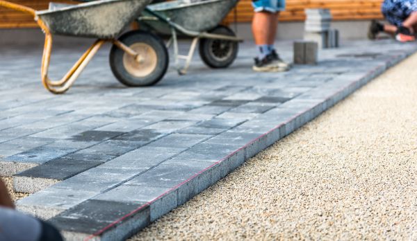 Paver Driveway Repair in Janesville
